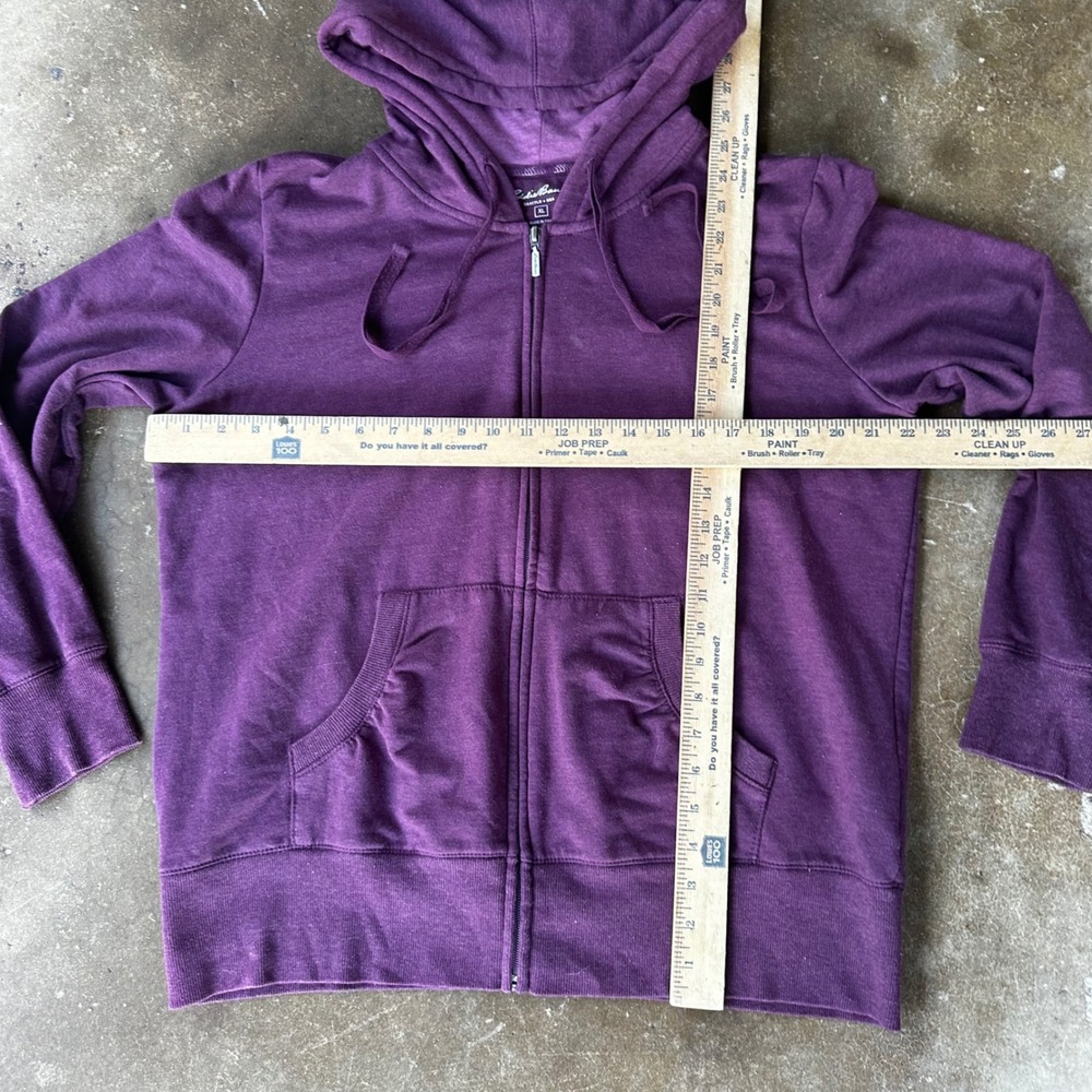 Eddie Bauer Full Zip Hoodie Women XL Purple Good Casual Long Sleeve Sweatshirt - Picture 4 of 5